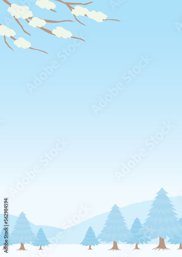 冬景色のイラスト_縦_2
