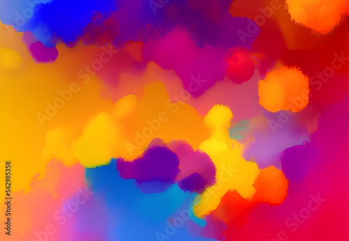 Generative AI,full frame shot of multi colored abstract background, PPT, PPT template