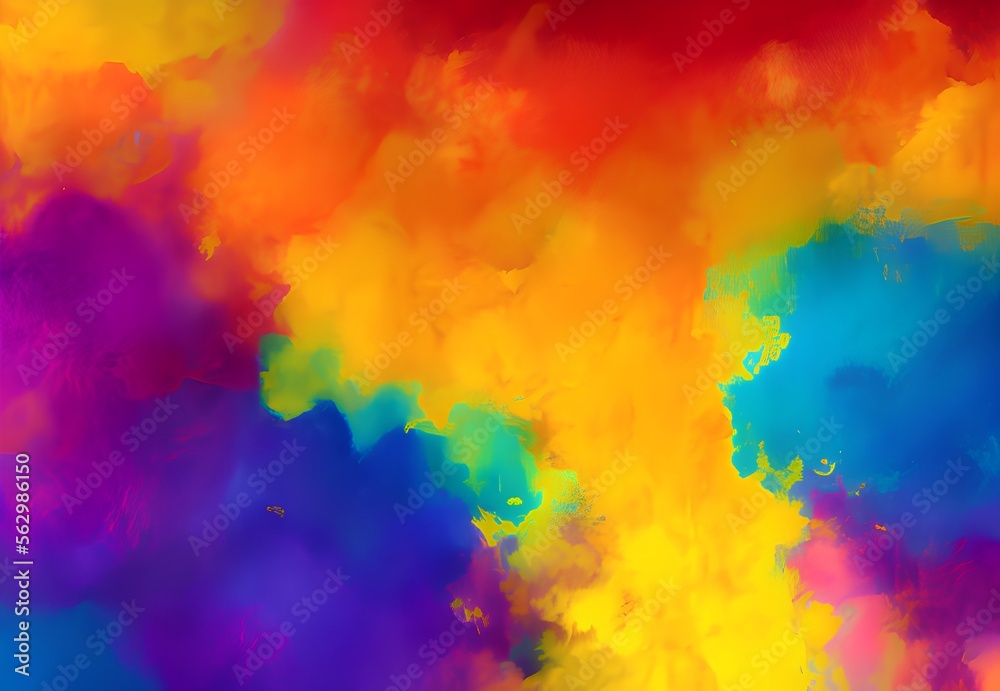 Generative AI,full frame shot of multi colored abstract background, PPT, PPT template