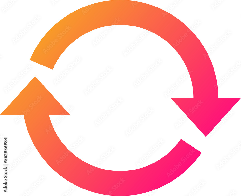 Sync icon in gradient colors. Server signs illustration. Sync icon in gradient colors. Server signs illustration.