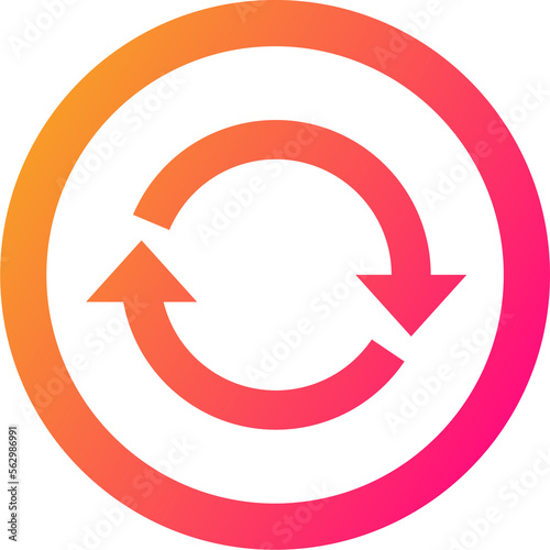 Free Download Sync icon in gradient colors. Server signs illustration. - GFXLoad