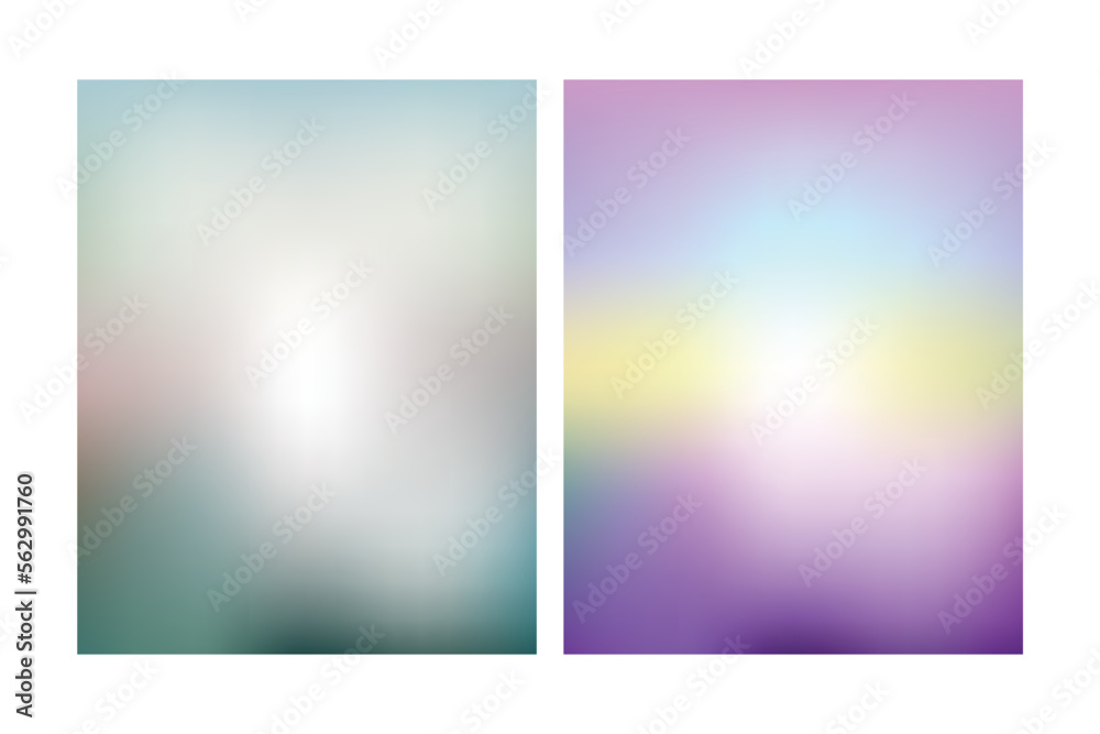 Set of gradient backgrounds