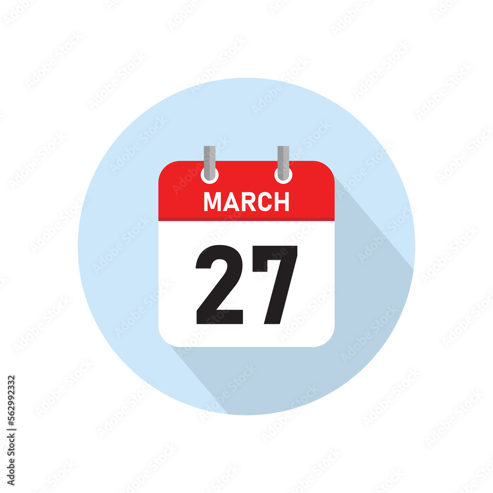 March 27 Concept Design. Vector Illustration. March 27 Concept Design. Vector Illustration.