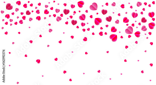 Background with flying hearts. Love. Valentine's day. For invitations, postcards, greetings and your decor.