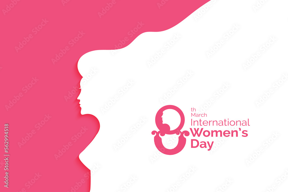 happy women's day flyer poster celebration card banner design template