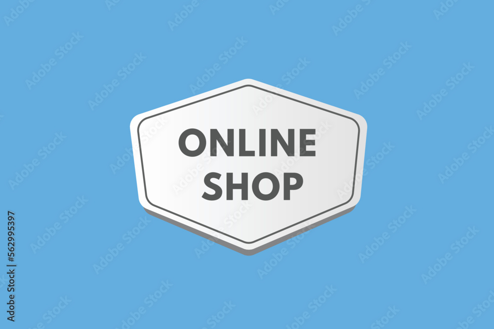 online shop text Button. online shop Sign Icon Label Sticker Web Buttons online shop text Button. online shop Sign Icon Label Sticker Web Buttons