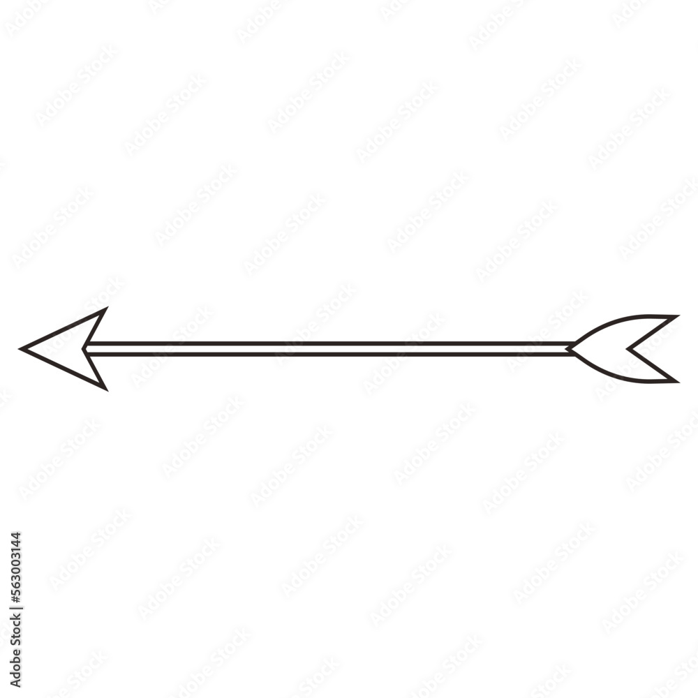 Arrow icon vector. Archery illustration sign. Arrow symbol or logo.