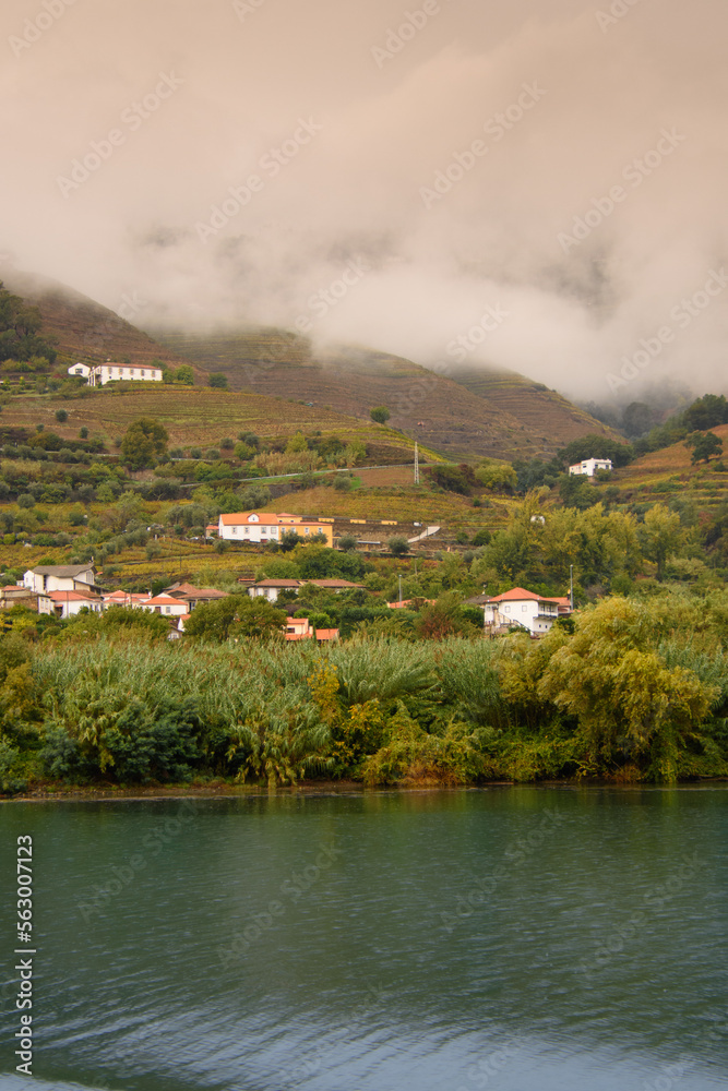 The beautiful landscape of the Douro Valley in Portugal and its unique architecture