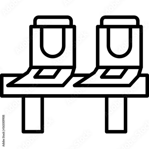 Metro bus Seats Icon