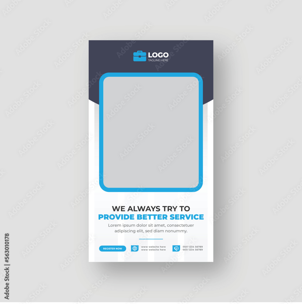 Digital marketing web banner and social media post or social media story template Digital marketing web banner and social media post or social media story template