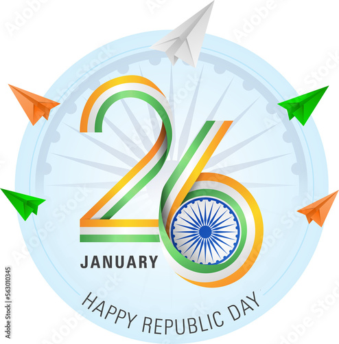 Republic Day India 26 January Logo Design for Profile picture or DP