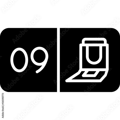 Seat Number Nine Icon