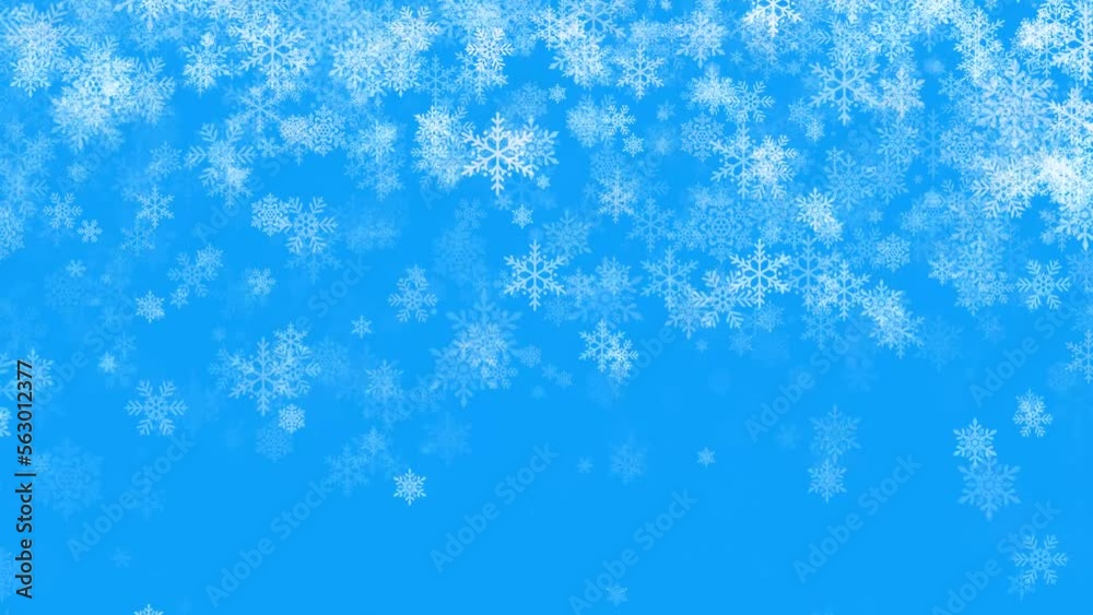 Falling snow loop background material Falling snow loop background material
