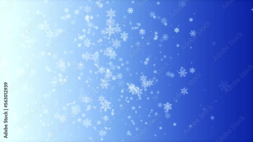 Falling snow loop background material Falling snow loop background material