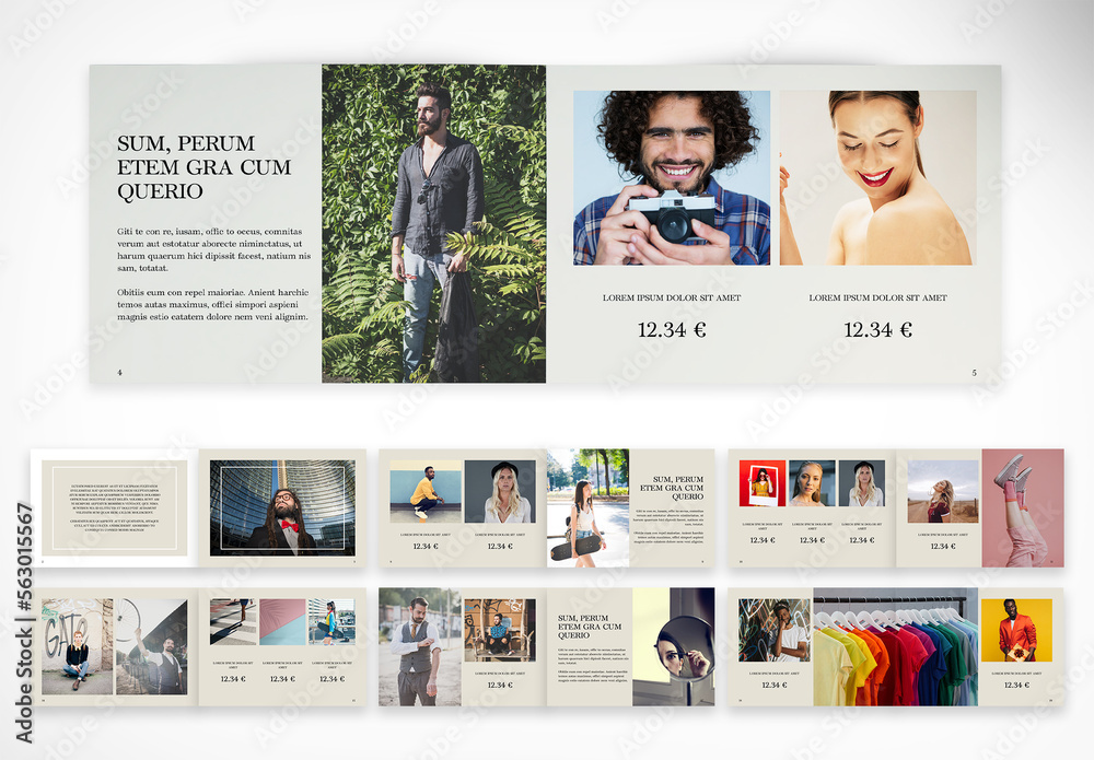 Landscape Visual Product Catalog Stock Template | Adobe Stock