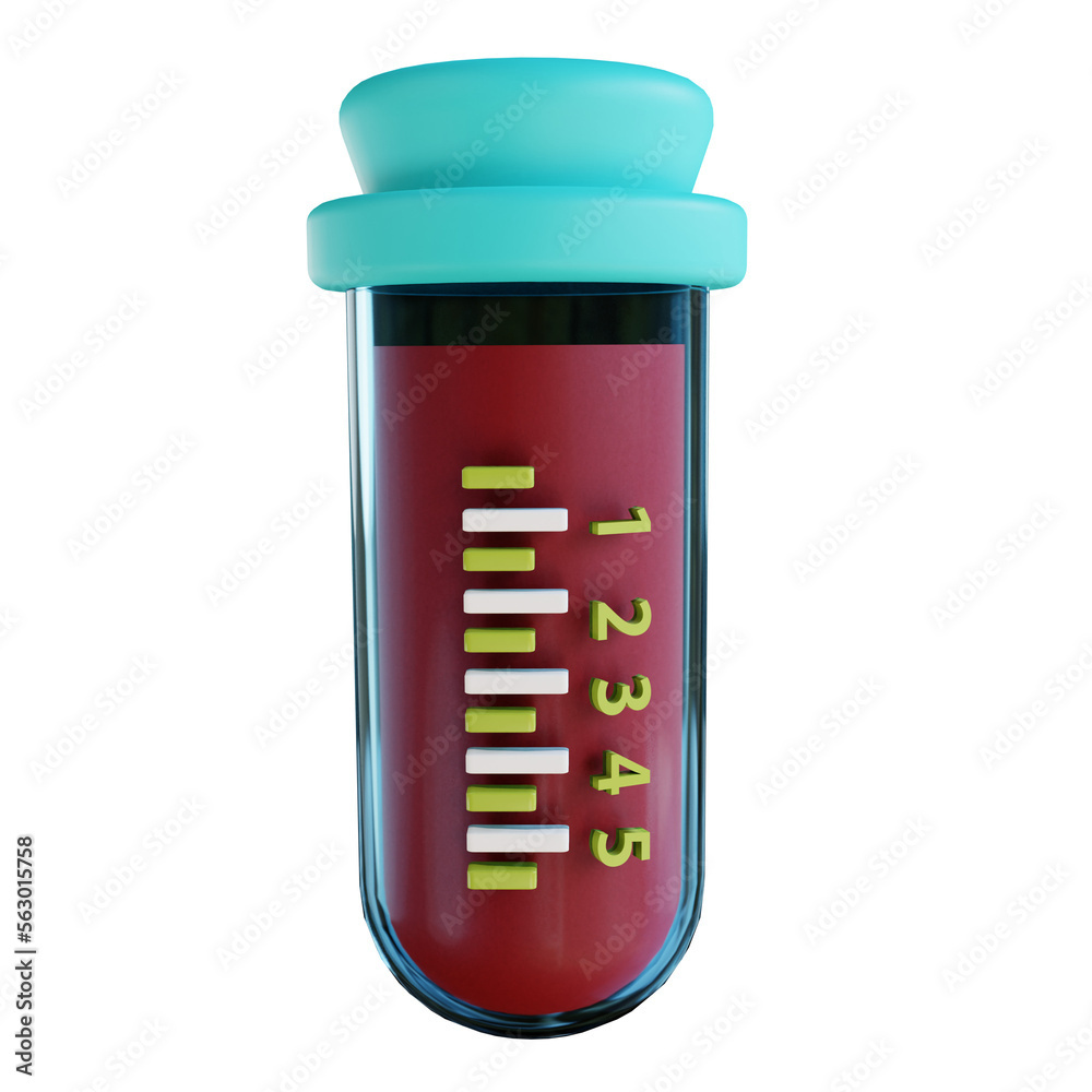 3D Illustration Chemical Dropper 3D Illustration Chemical Dropper