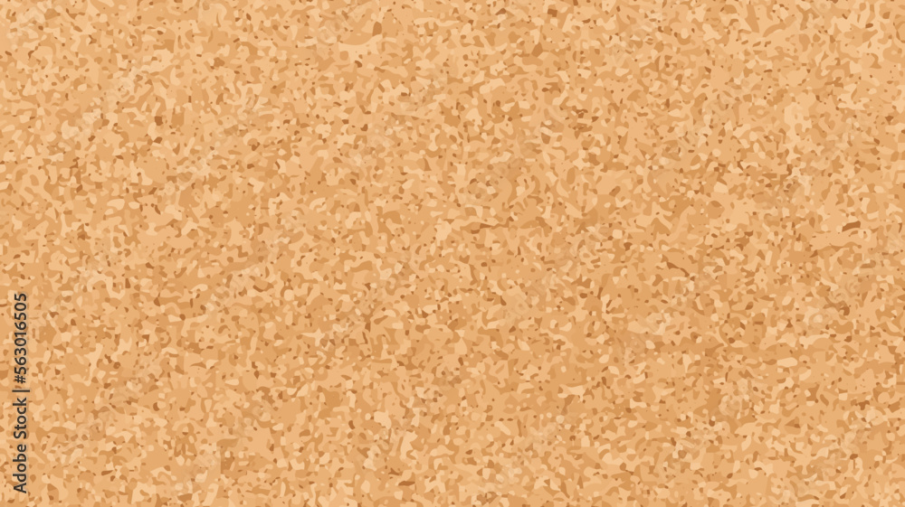 Vector realistic cork texture. Cork board horizontal background