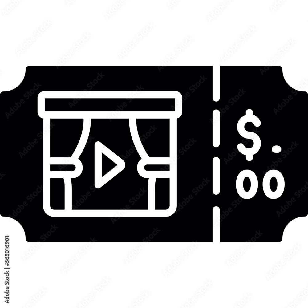 Theater Ticket Icon Theater Ticket Icon