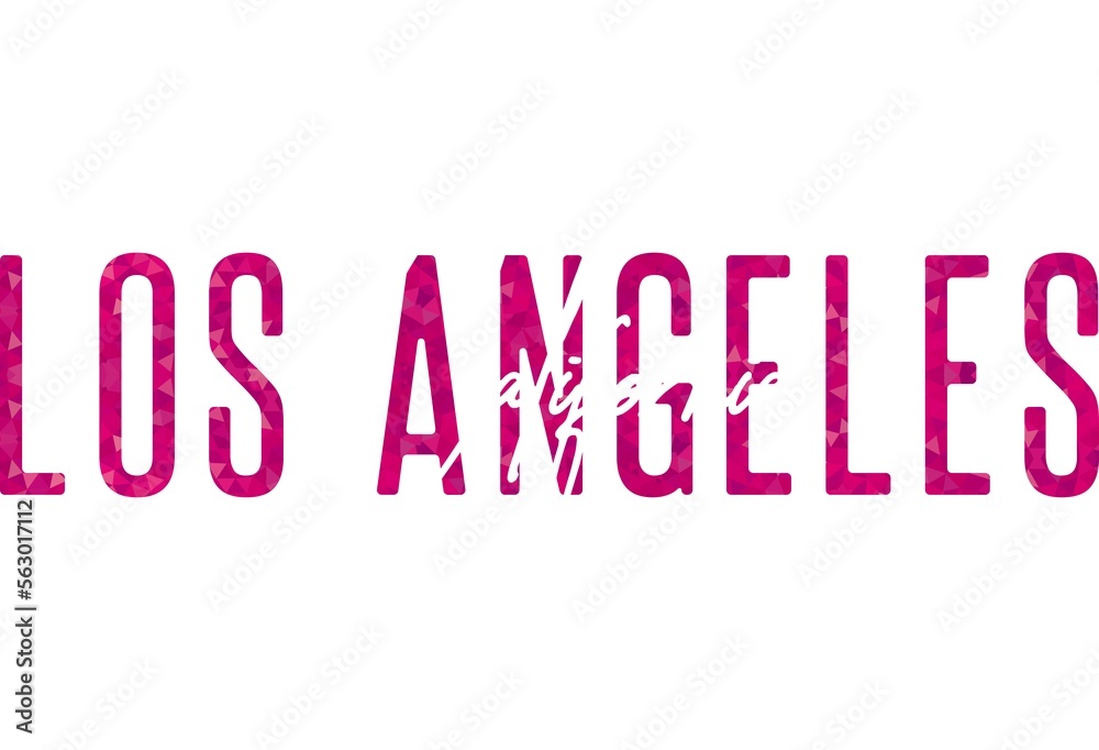 Fototapeta premium Los Angeles Typography poster. T-shirt fashion Design. Template for poster, print, banner, flyer. Concept for print production. 