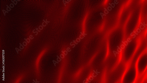 Red beautiful themed particle form, futuristic neon graphic Background, science energy 3d abstract art element illustration, technology artificial , shape theme wallpaper