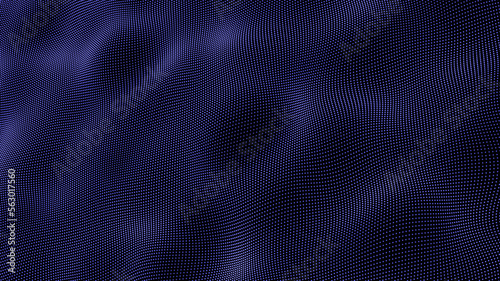 Fotografia Blue beautiful themed particle form, futuristic neon graphic Background, science