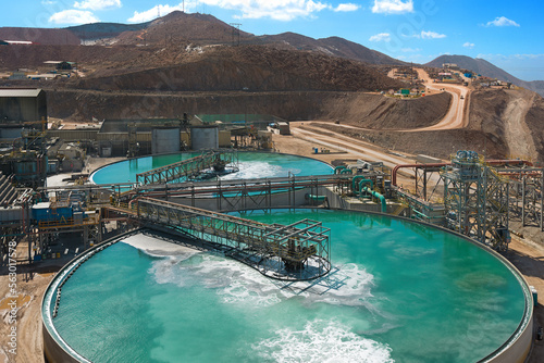 The water treatment facility at a copper mine and processing plant. © Jose Luis Stephens