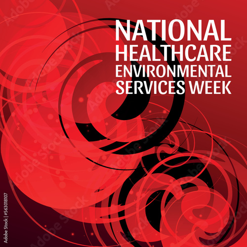 National Healthcare Environmental Services Week. Design suitable for greeting card poster and banner