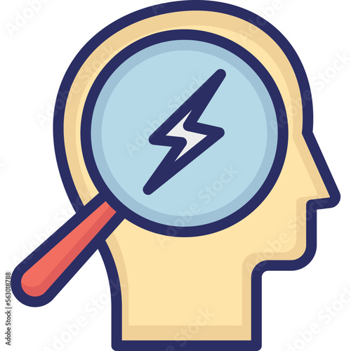 Brain, critical judgment Vector Icon Fully Editable
