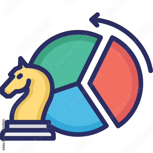 Chess, chess knight Vector Icon Fully Editable

