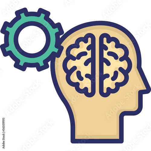 Brain, brainstorming Vector Icon Fully Editable

