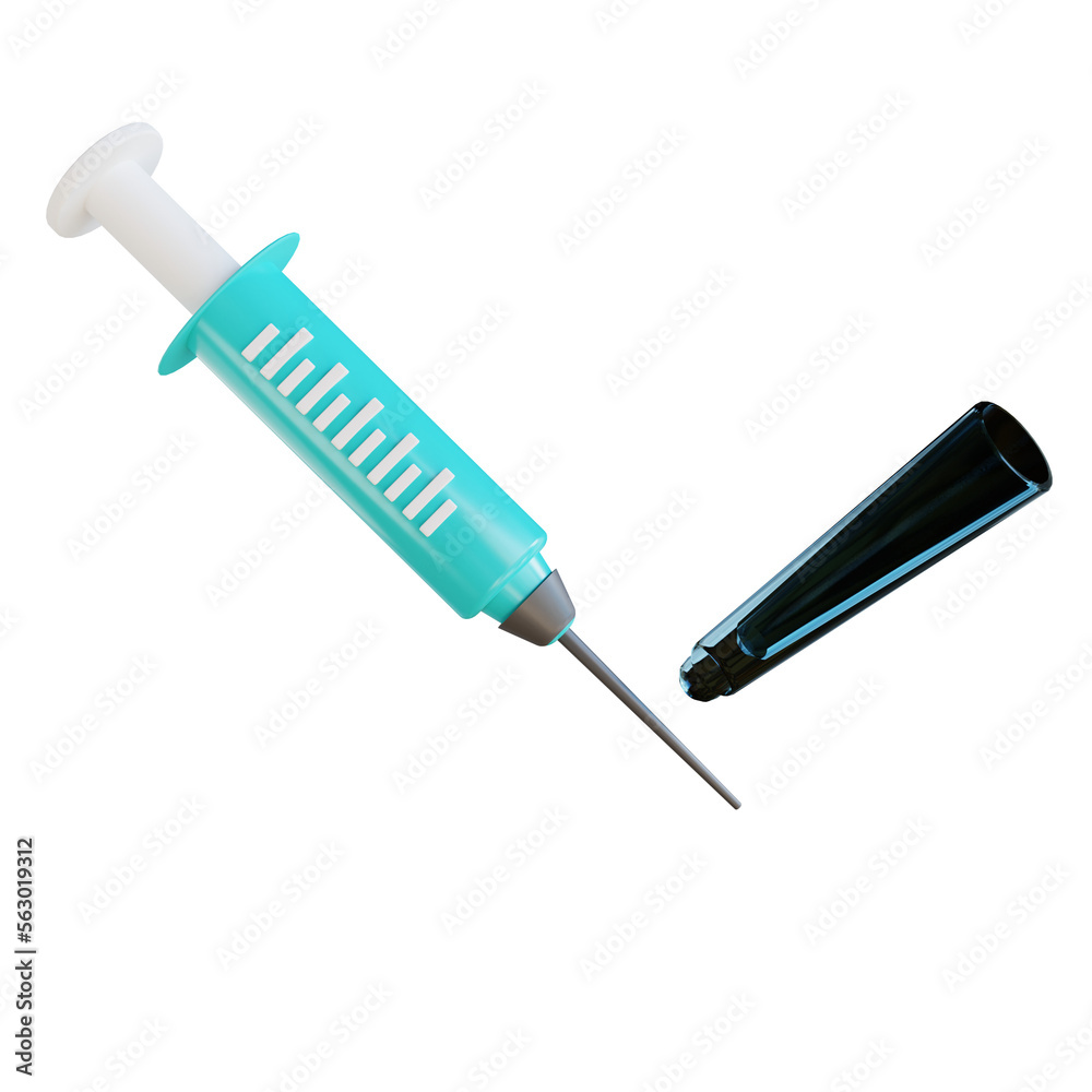 Fototapeta premium 3D Illustration Syringe