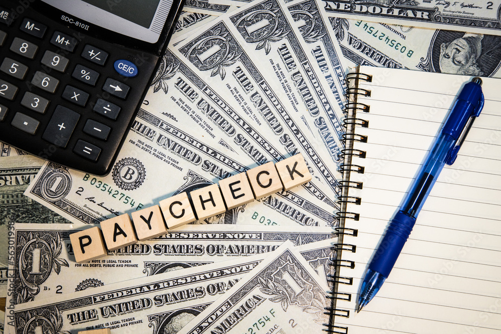 paycheck key word, lerttering word, business terms paycheck key word, lerttering word, business terms