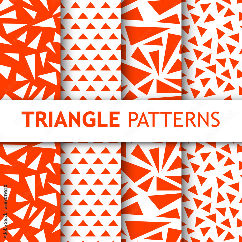 Triangle seamless geometric patterns for your fabric and textile Triangle seamless geometric patterns for your fabric and textile