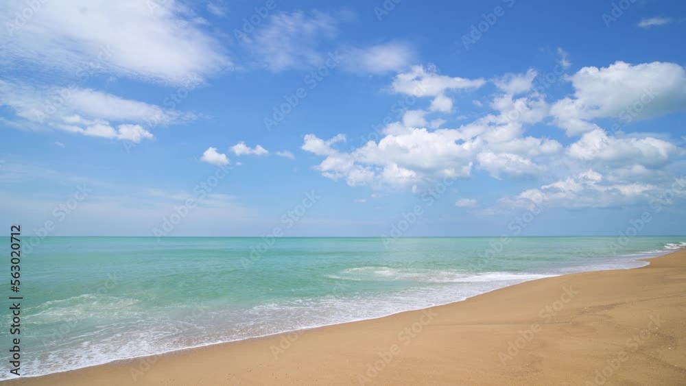 Landscape beach and sky. wave surface sea island summer Landscape beach and sky. wave surface sea island summer