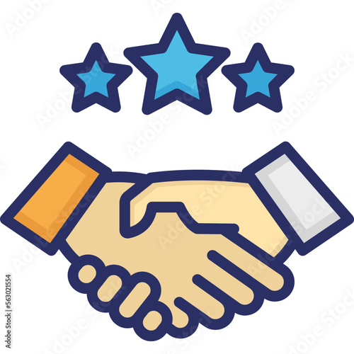 Collaborate, cooperate Vector Icon which can easily modify or edit

