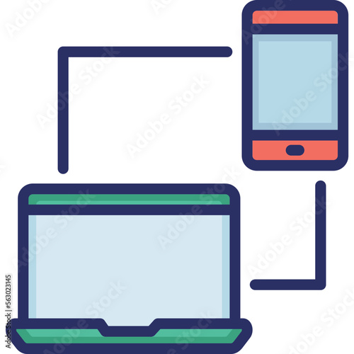 Cell phone, devices Vector Icon

