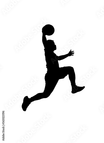 silhouette of a person jumping