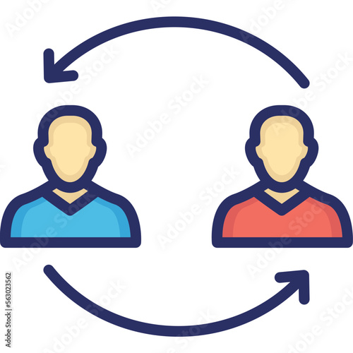 Businessmen, corporate Vector Icon

