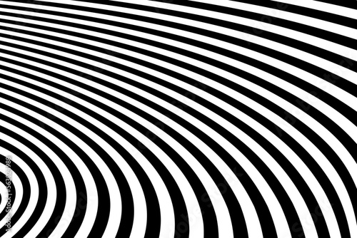 Black and White Striped Lines Pattern. Abstract Textured Background.