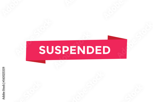 Suspended button web banner templates. Vector Illustration
