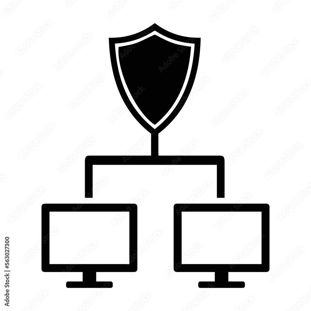 Control, network, protect icon