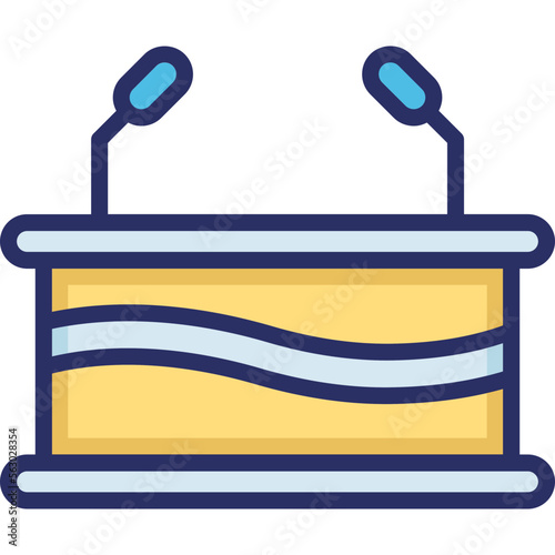 Conference, election Vector Icon
