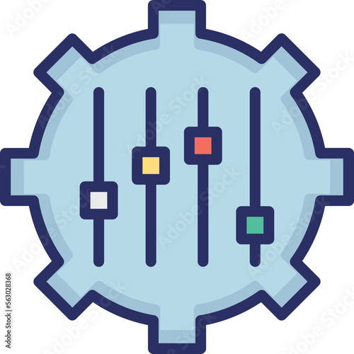Cog, manufacturing Vector Icon

