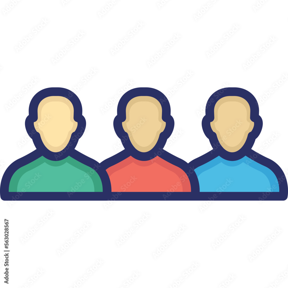 Fototapeta premium Clients, communication Vector Icon