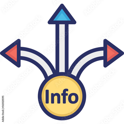 Flow, info Vector Icon

