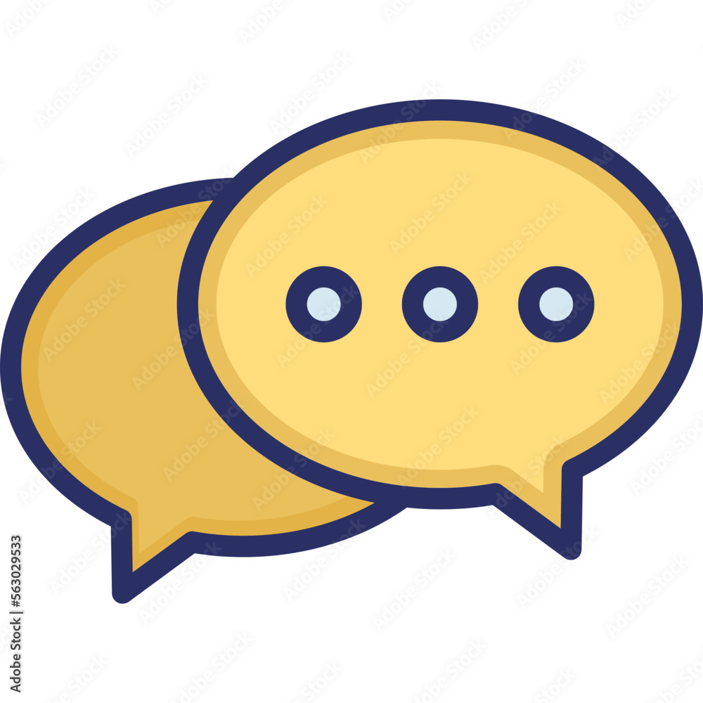 Chat bubble, chatting Vector Icon
Chat bubble, chatting Vector Icon