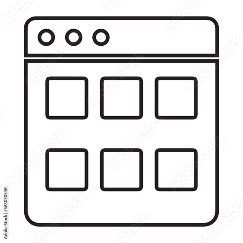 Interface, telecommuting, theme icon