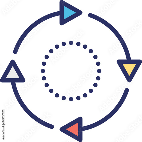 Flow, multitasking Vector Icon

