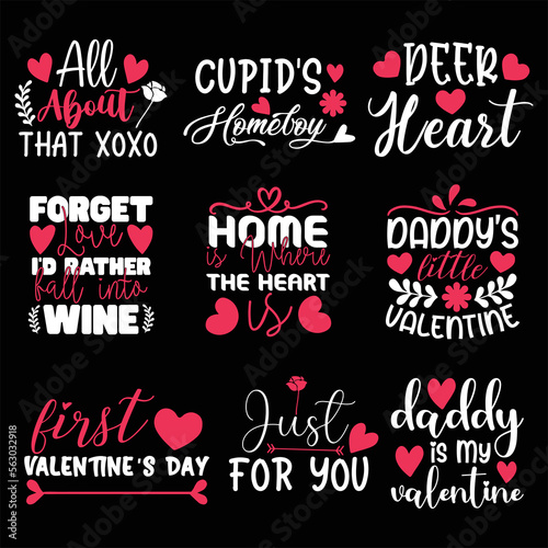 Valentine s day t shirt design Bundle