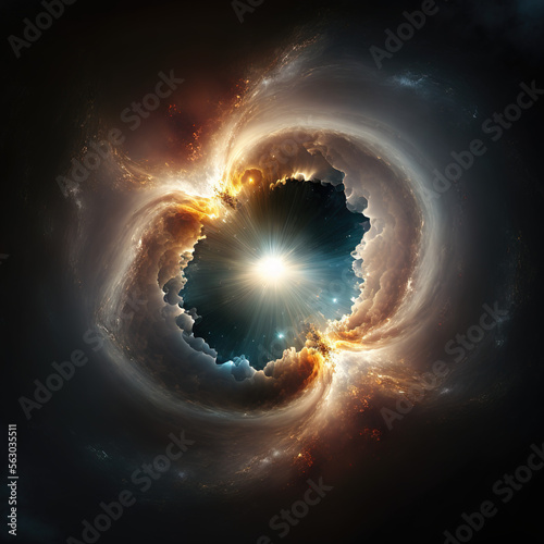 galaxy planet with space